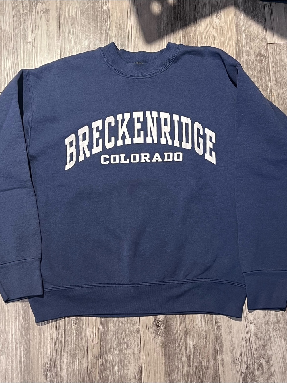 Vintage Fruit of the Loom Navy blue Breckenridge Colorado crewneck sweatshirt
